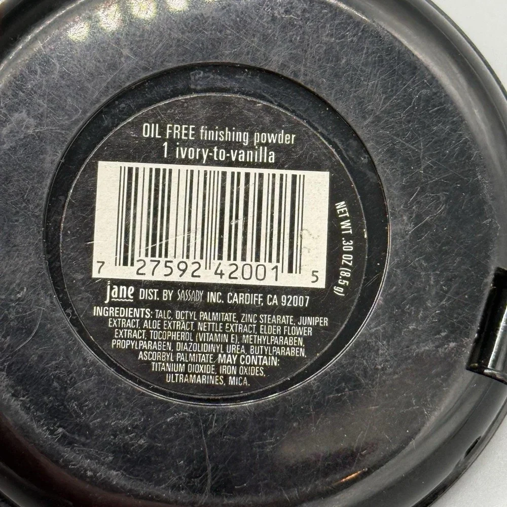 Jane By Sassaby Oil Free Finishing Powder 1 Ivory To Vanilla Y2K 2000s‎ READ